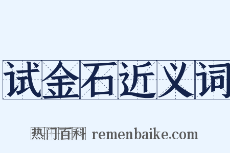 试金石近义词是什么意思的图片